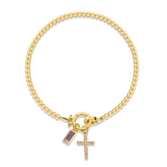 Pulsera con piedra de nacimiento Lumière