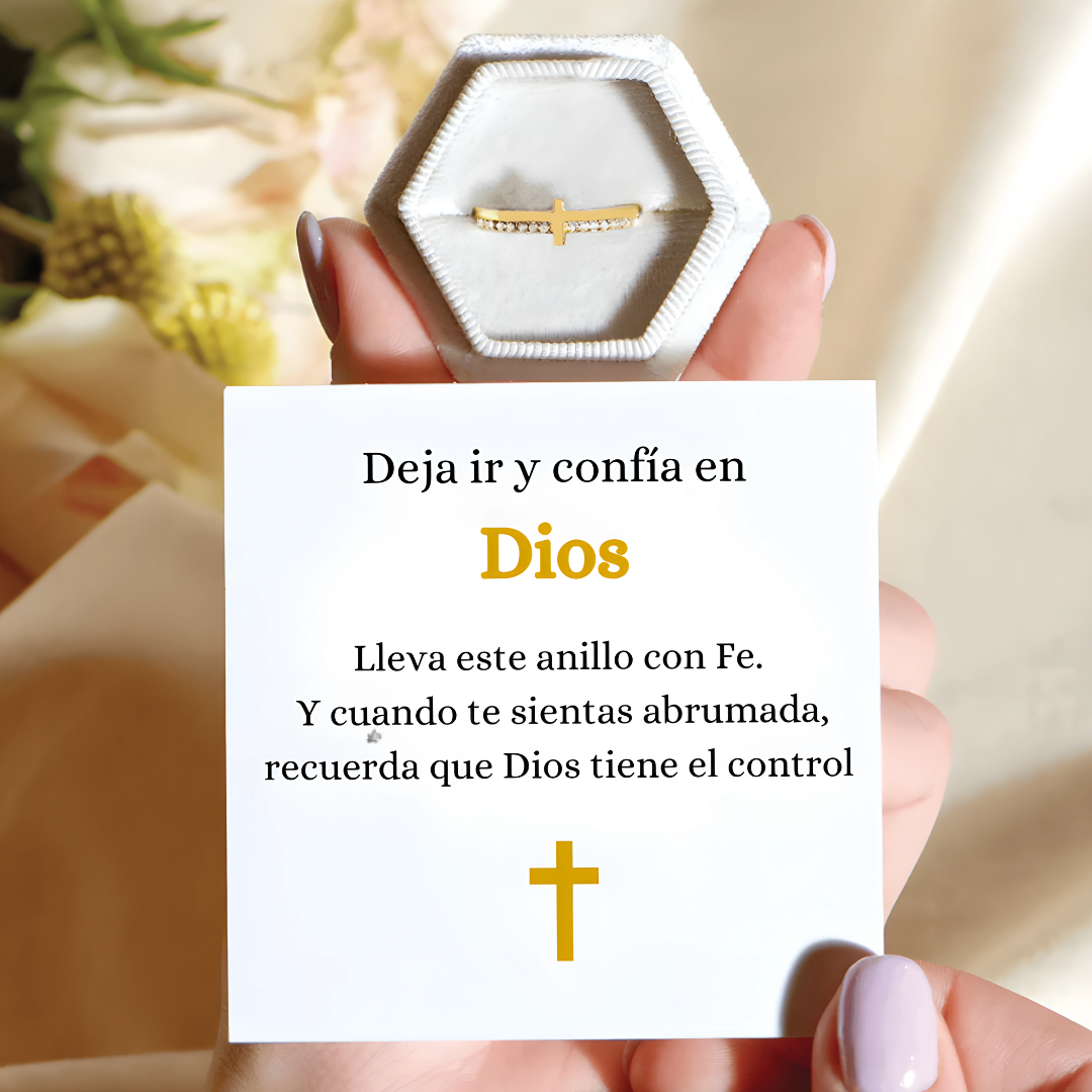 Anillo Confía en Dios