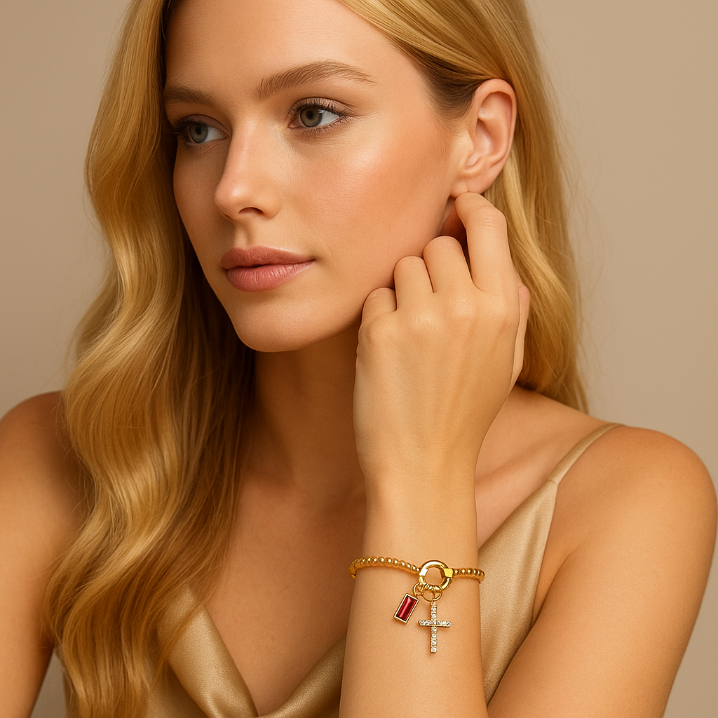 Pulsera con piedra de nacimiento Lumière