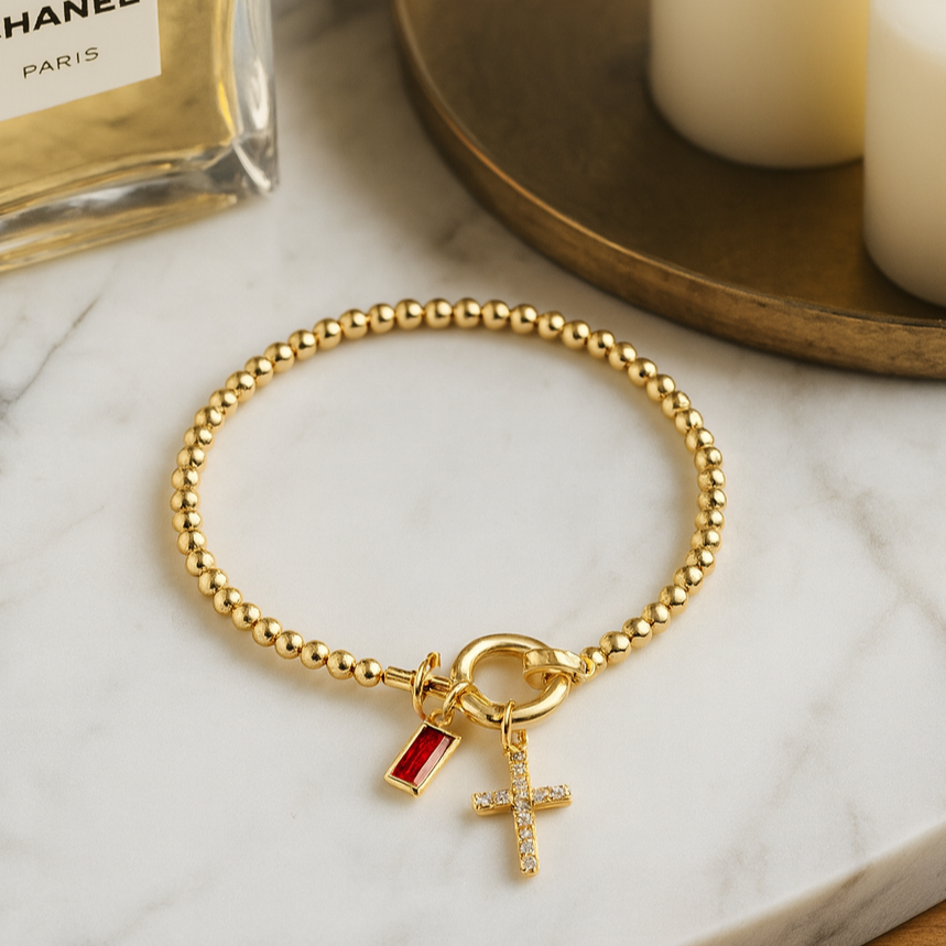 Pulsera con piedra de nacimiento Lumière