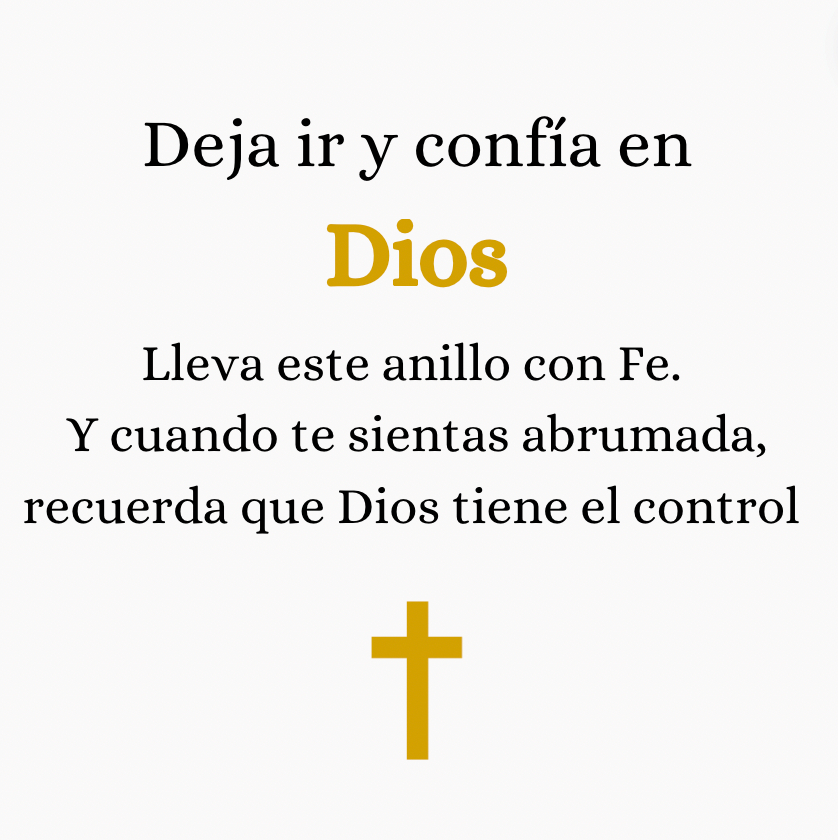 Anillo Confía en Dios