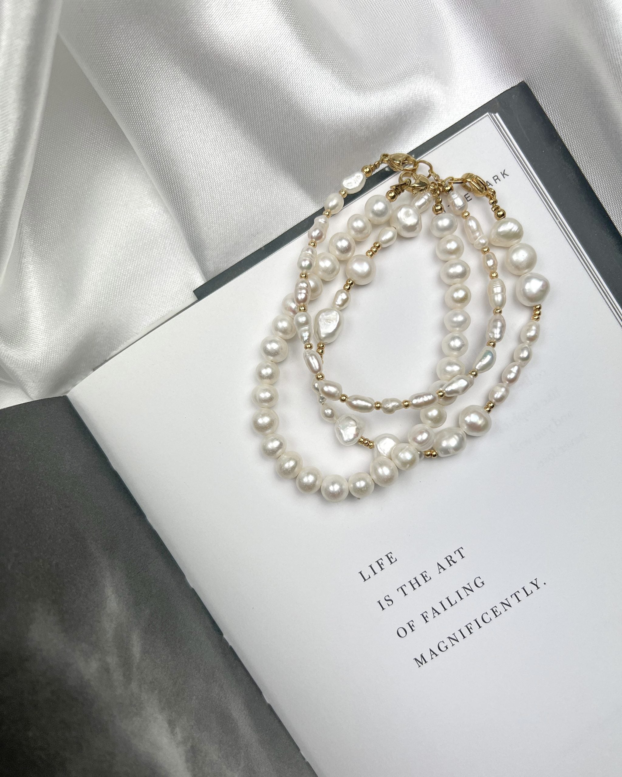 Pulsera de perlas Éternelle