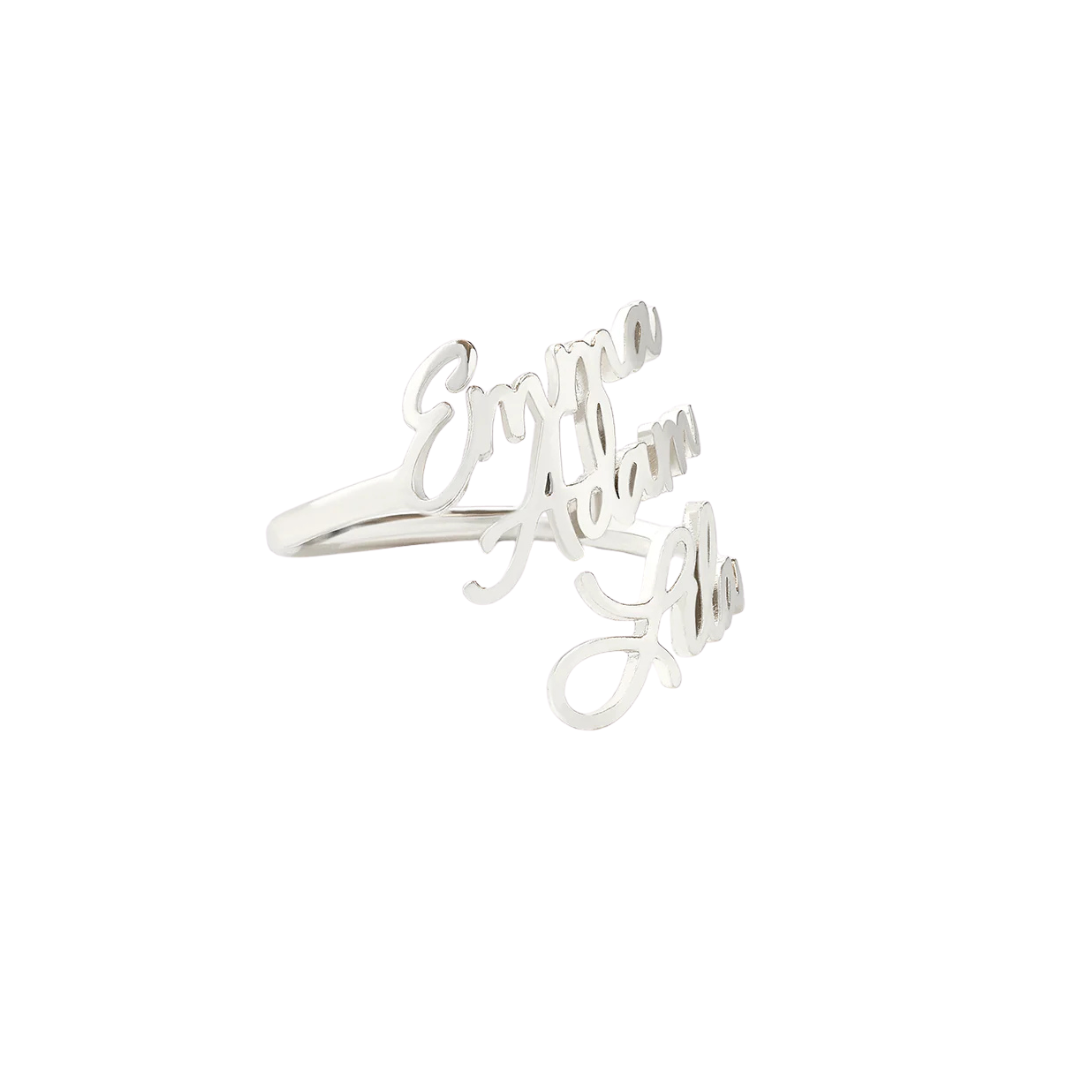 Anillo con nombre personalizado