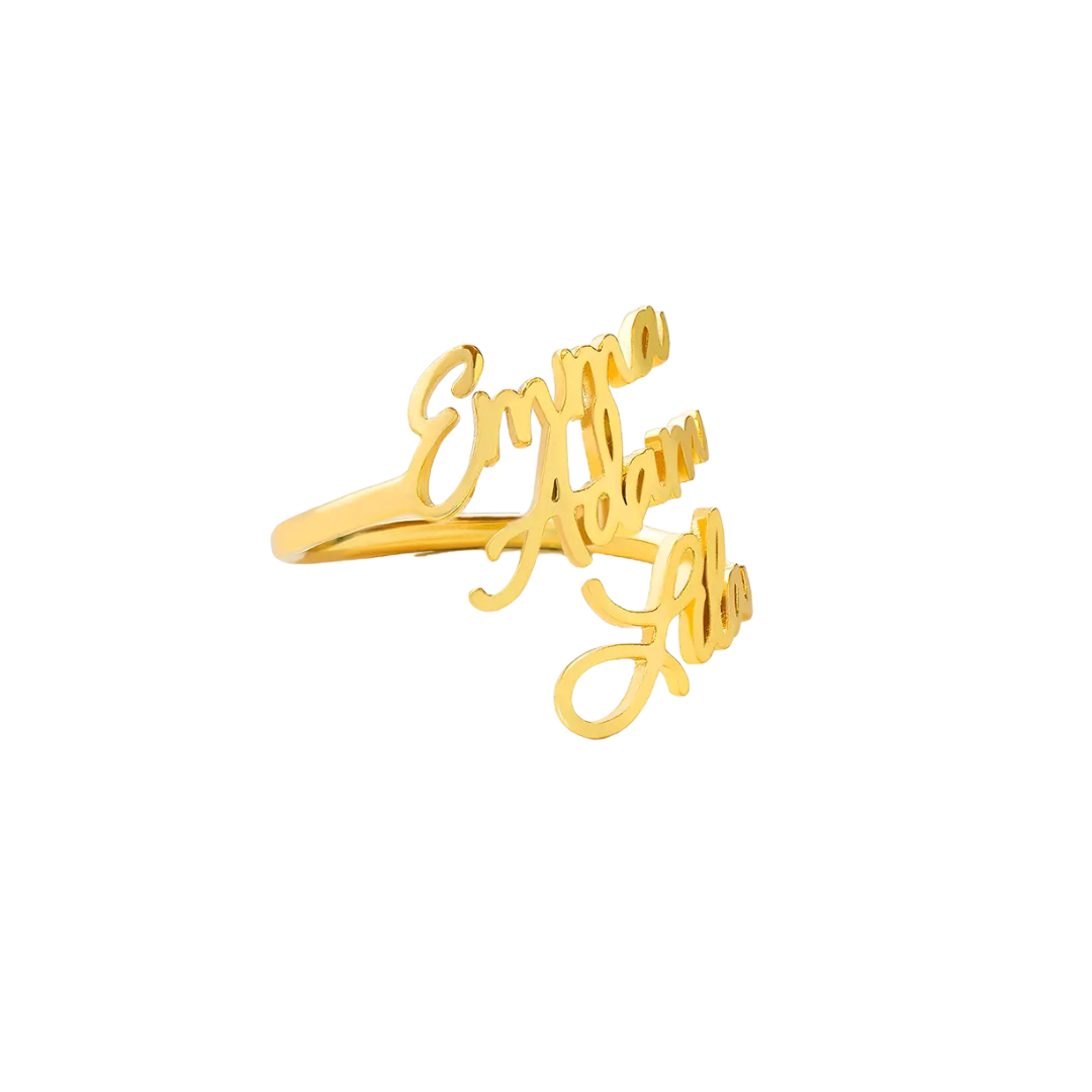 Anillo con nombre personalizado