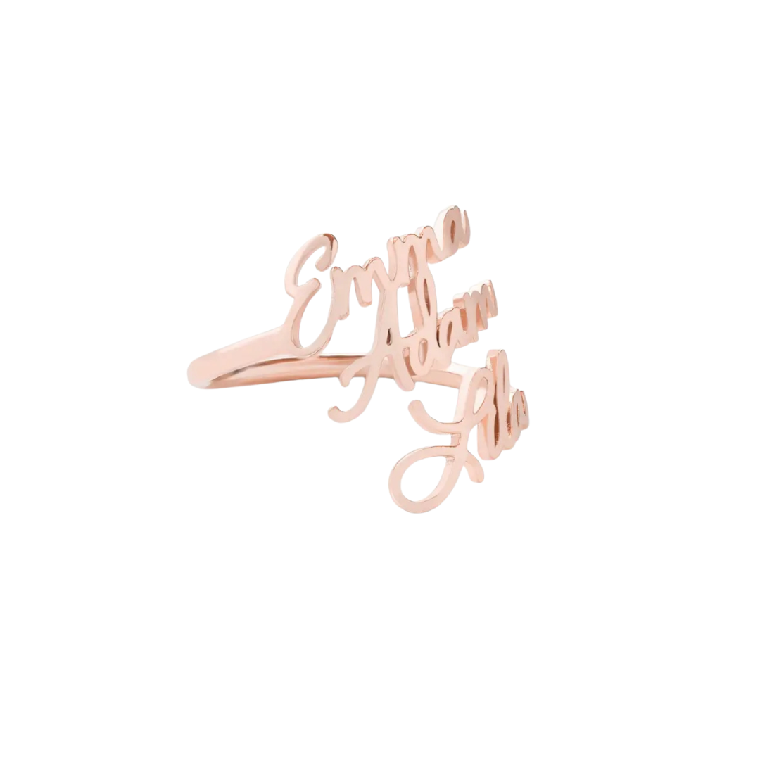 Anillo con nombre personalizado