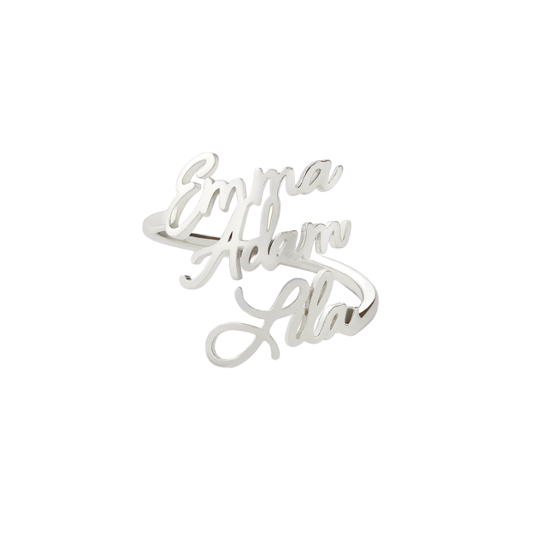 Anillo con nombre personalizado