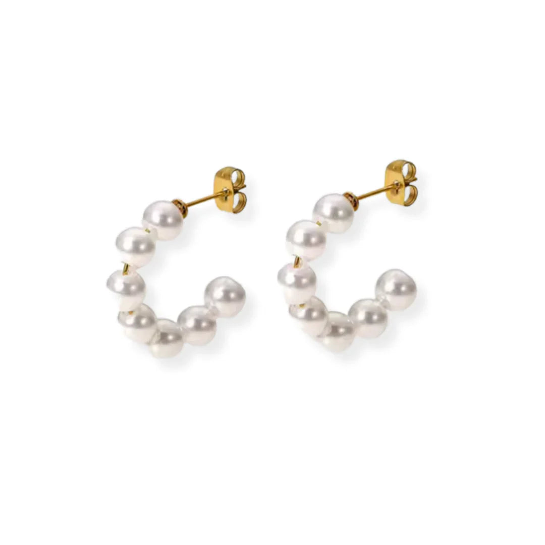 Pendientes de baile de perlas