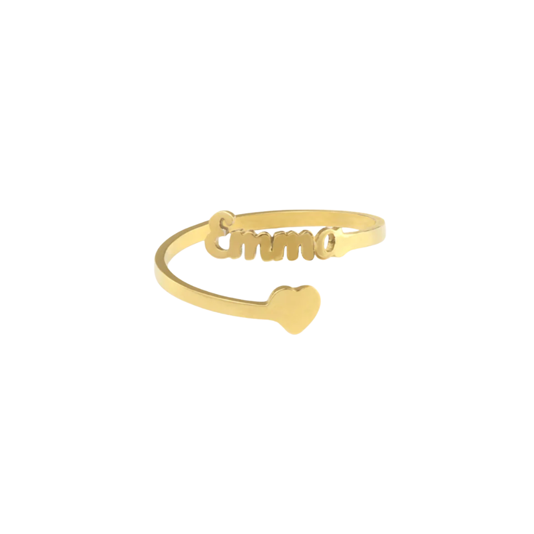 Anillo con nombre personalizado