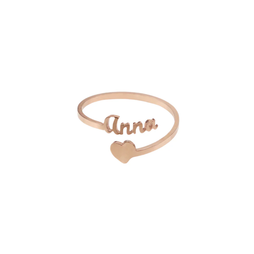 Anillo con nombre personalizado
