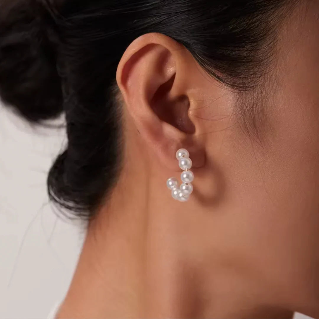 Pendientes de baile de perlas