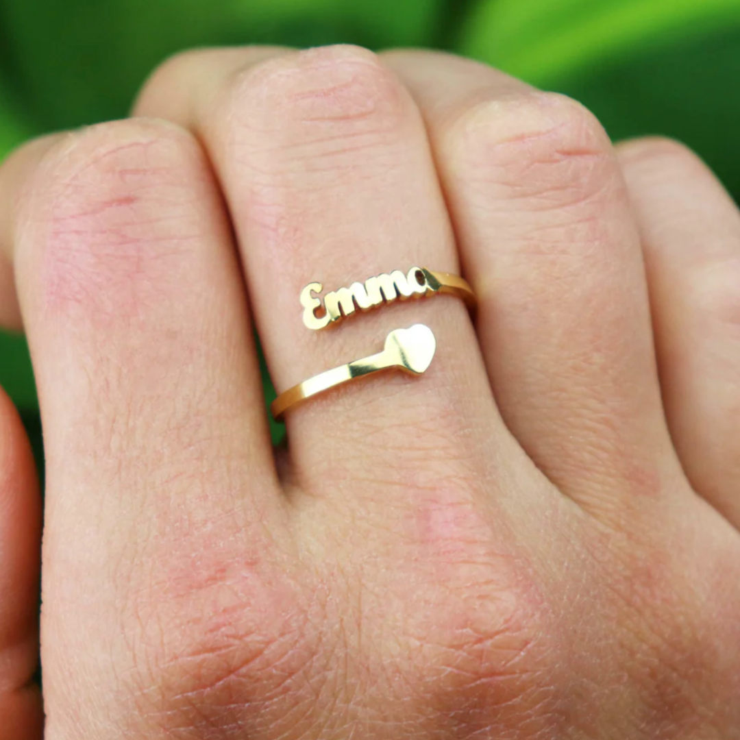 Anillo con nombre personalizado