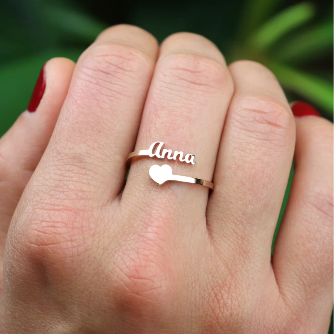 Anillo con nombre personalizado