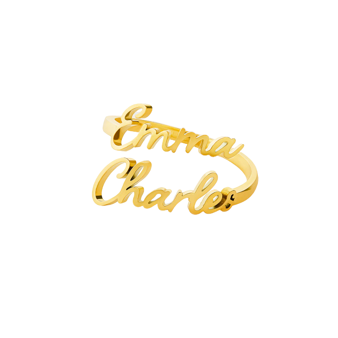 Anillo con nombre personalizado