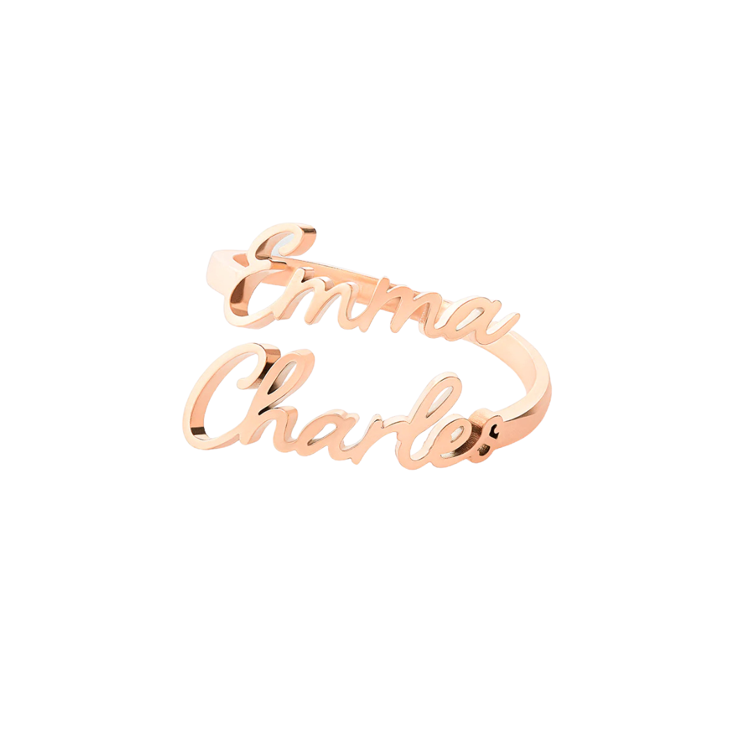 Anillo con nombre personalizado