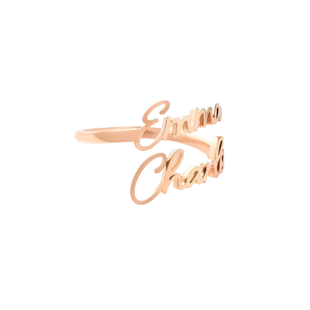 Anillo con nombre personalizado