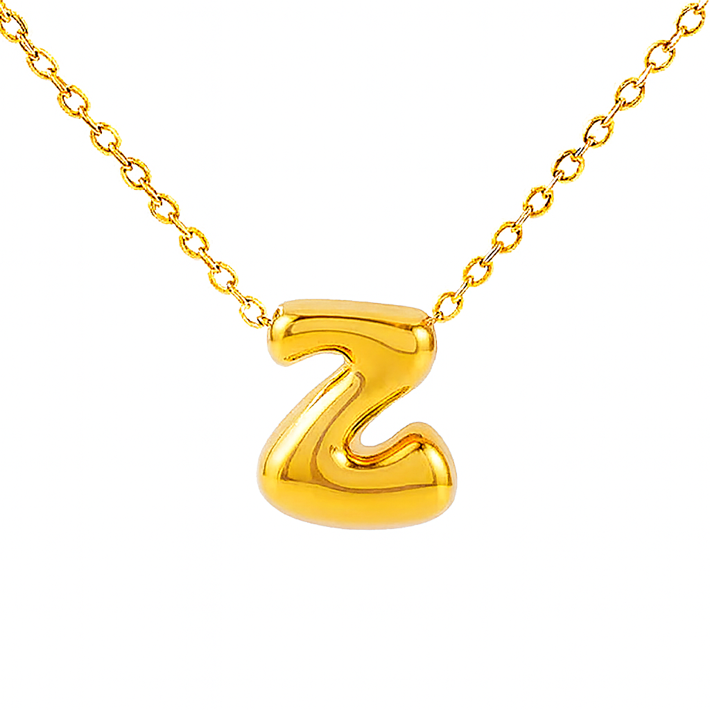 Collar con inicial de oro