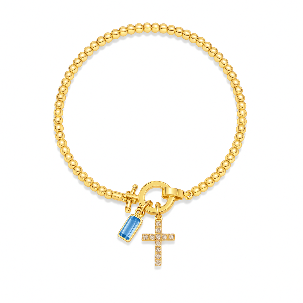 Pulsera con piedra de nacimiento Lumière
